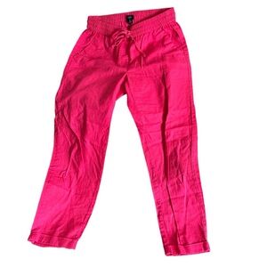 J Crew Size 2 Pink drawstring Pants